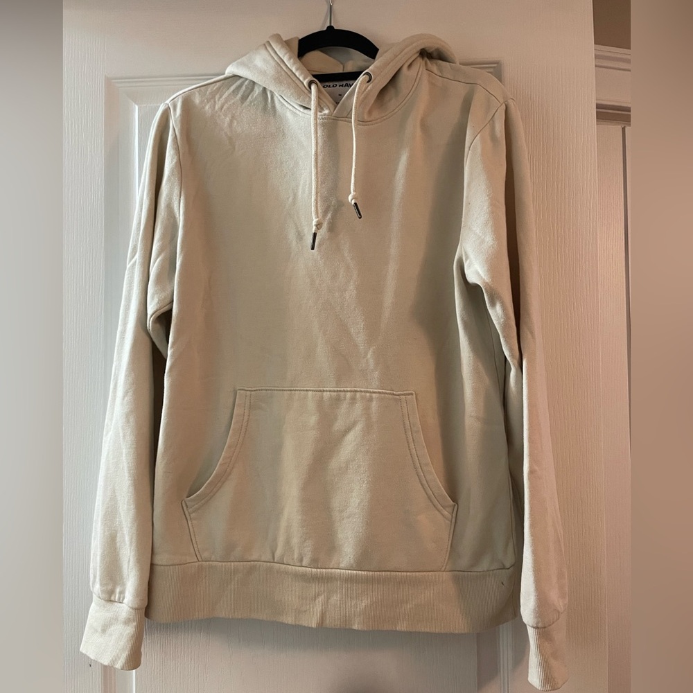 Men Old Navy beige Hoodie Sweater